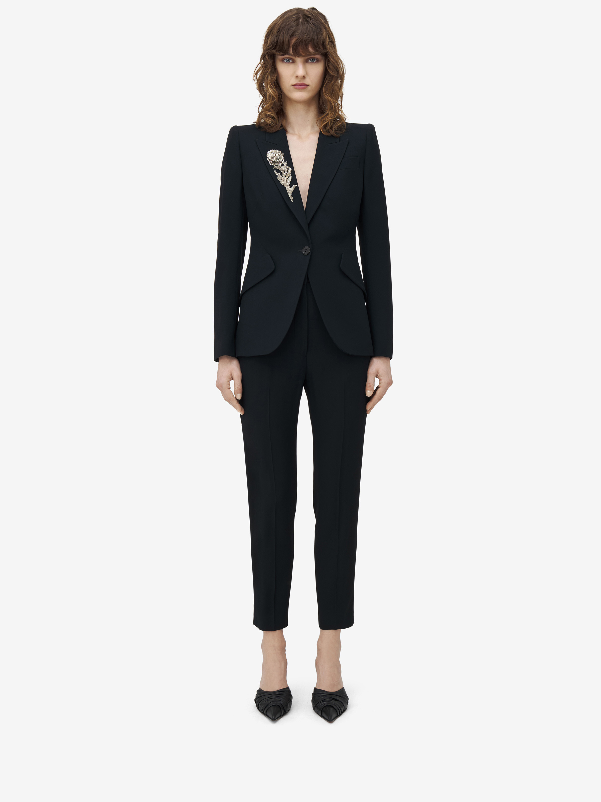 Peak Shoulder Embellished Jacket - 2
