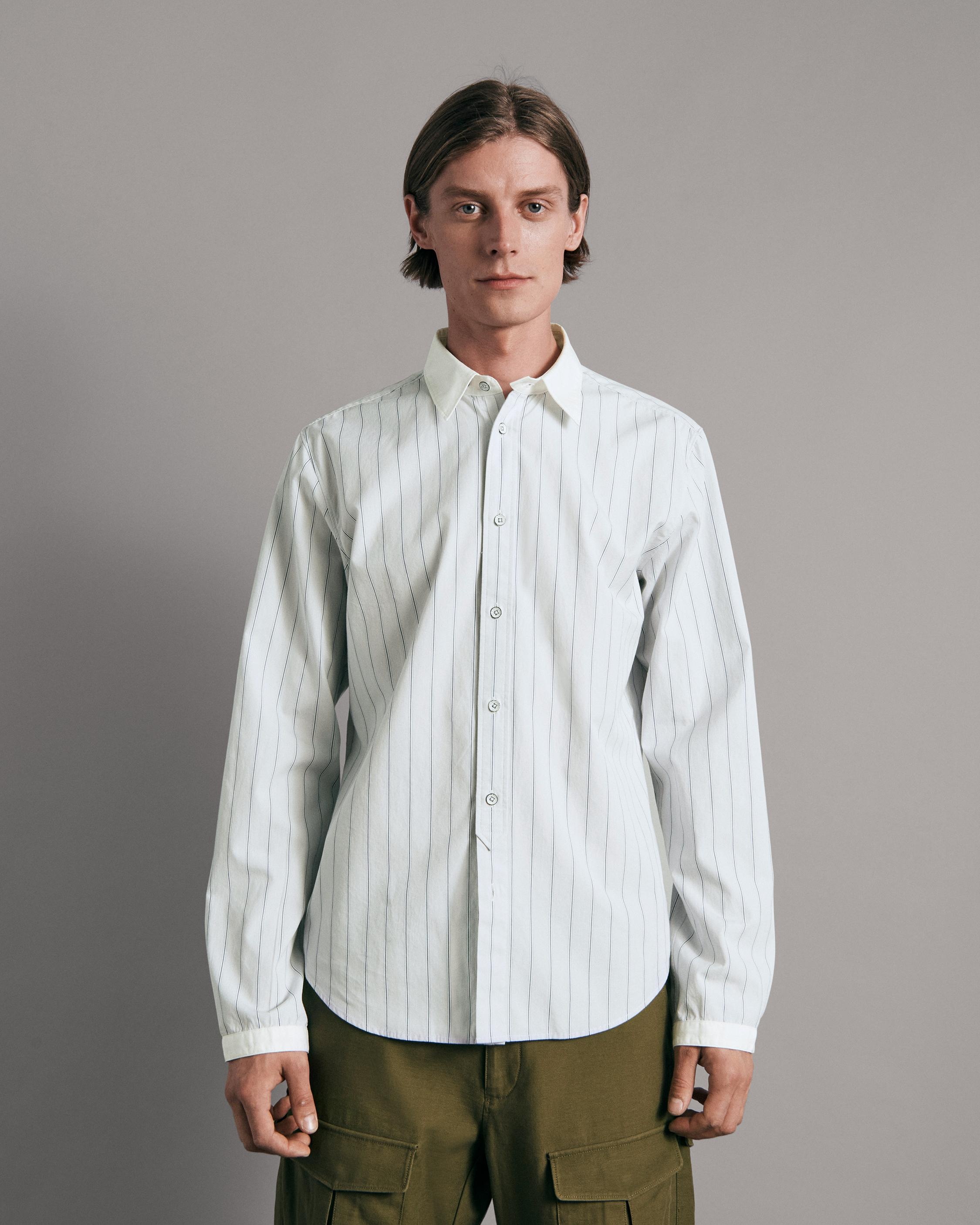 Archive Cotton Stripe Shirt
Oversized Fit Button Down Shirt - 2
