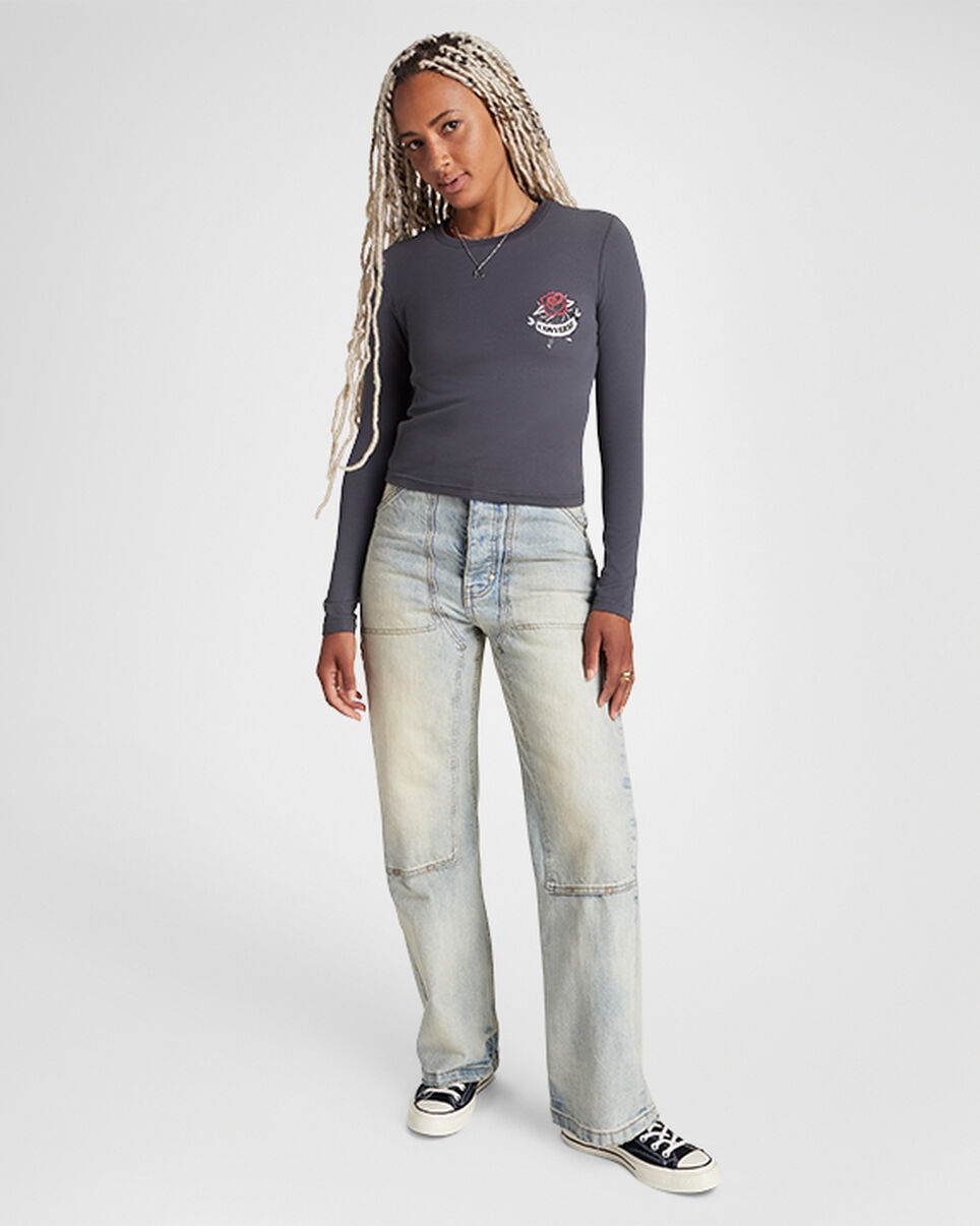 Rose Tattoo Long Sleeve T-Shirt - 2