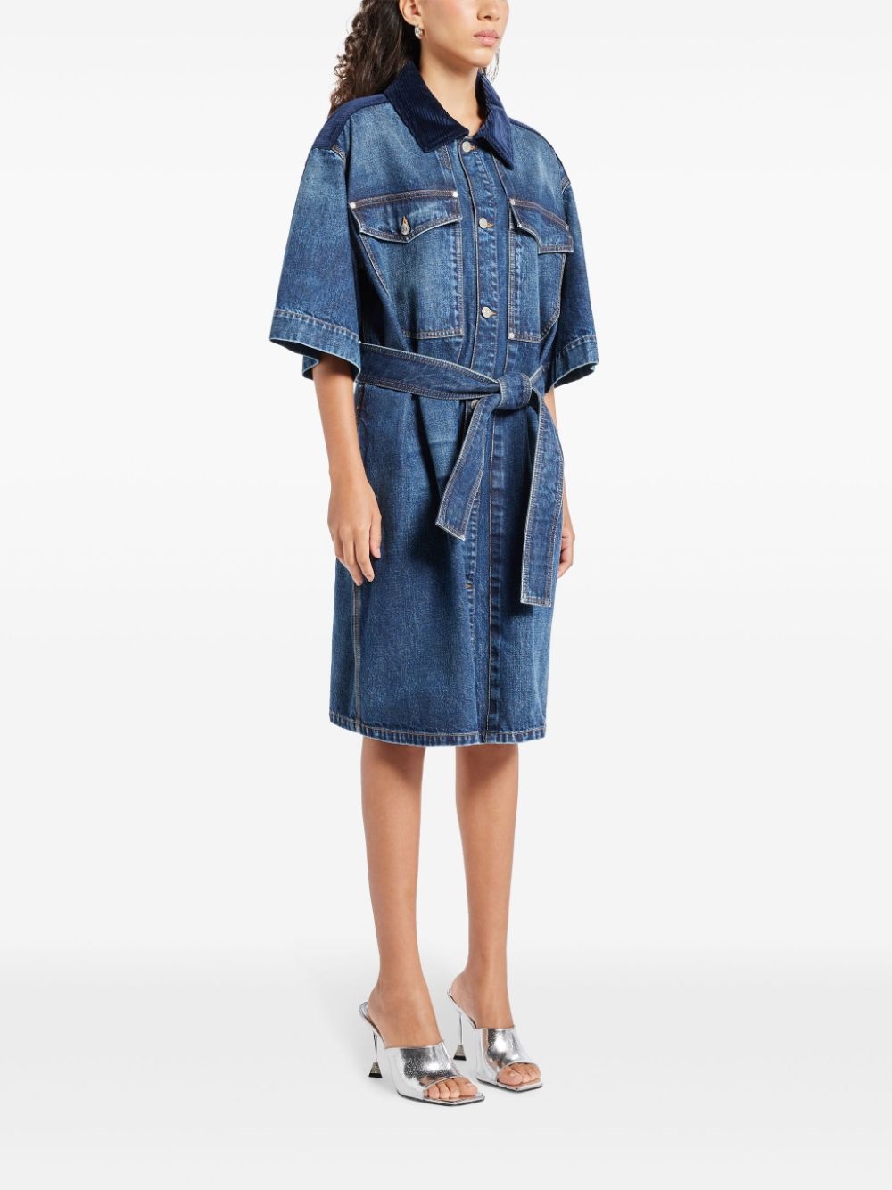 denim shirt dress - 3