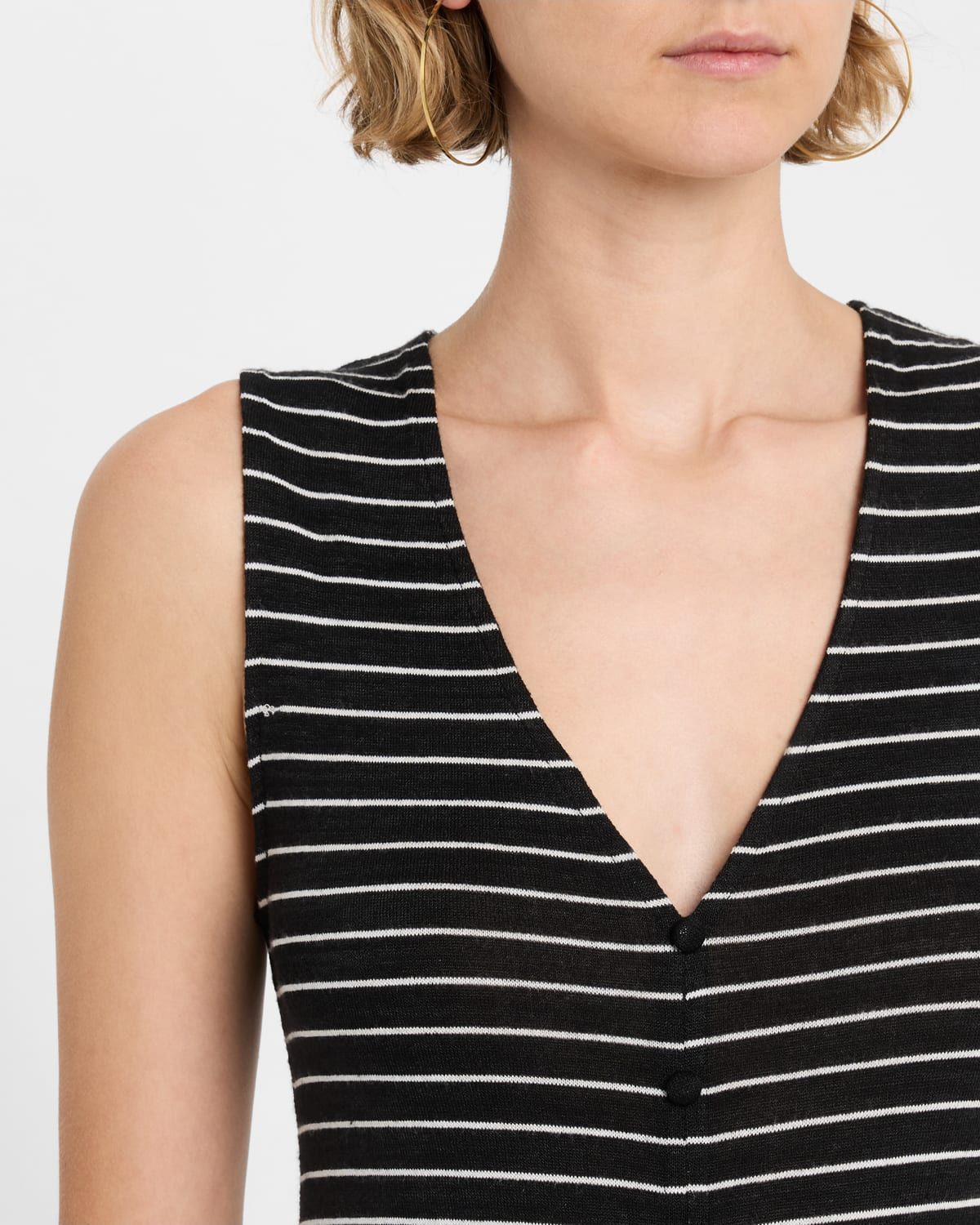 The Knit Button Tank Dress - 5