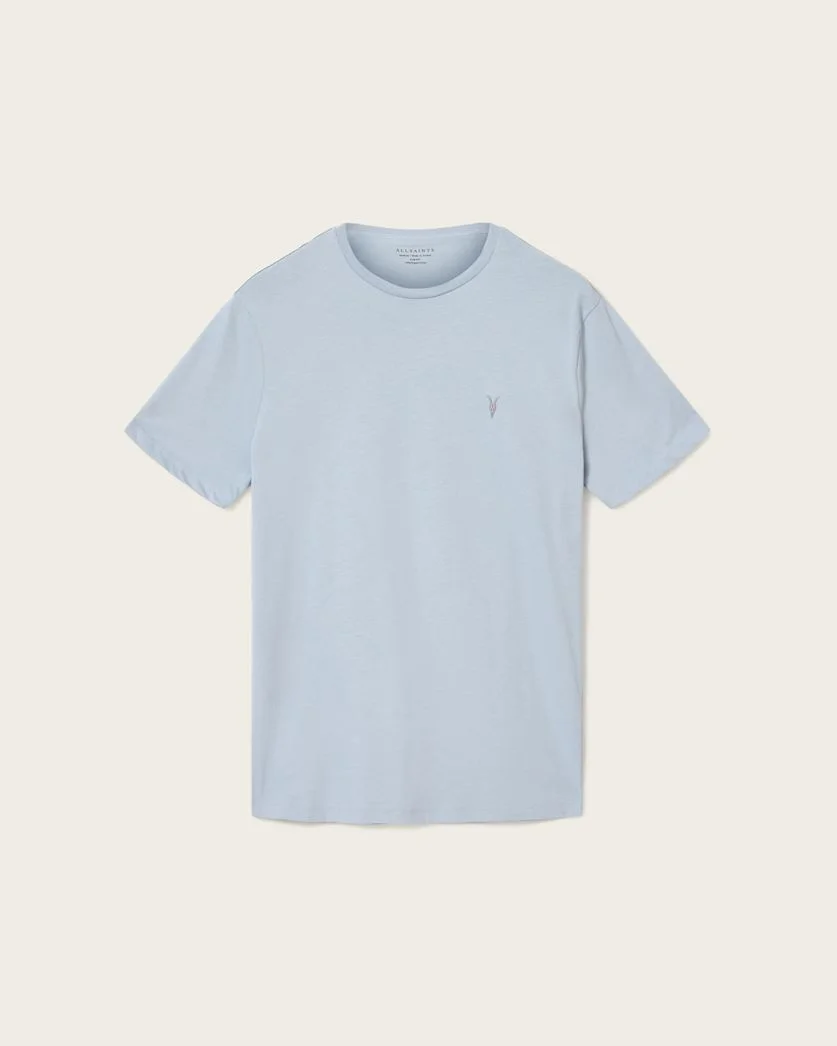 BRACE BRUSHED COTTON CREW NECK T-SHIRT - 1