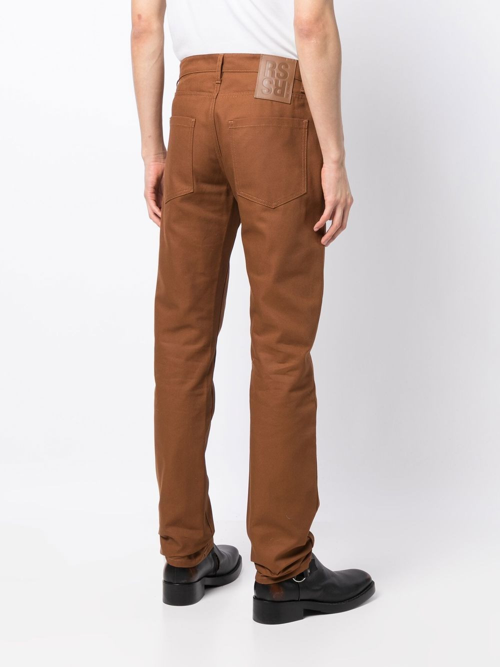 slim-cut leg trousers - 4