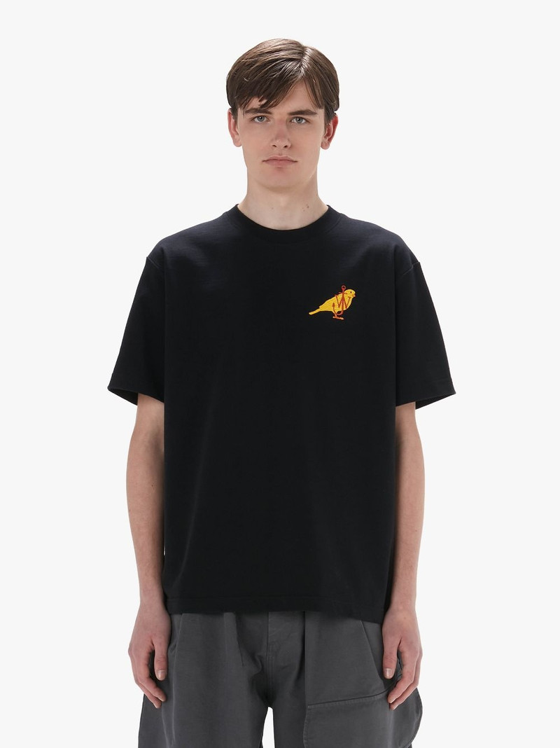 JW Anderson T-SHIRT WITH CANARY EMBROIDERY outlook