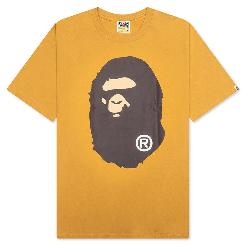 BIG APE HEAD TEE - YELLOW - 1