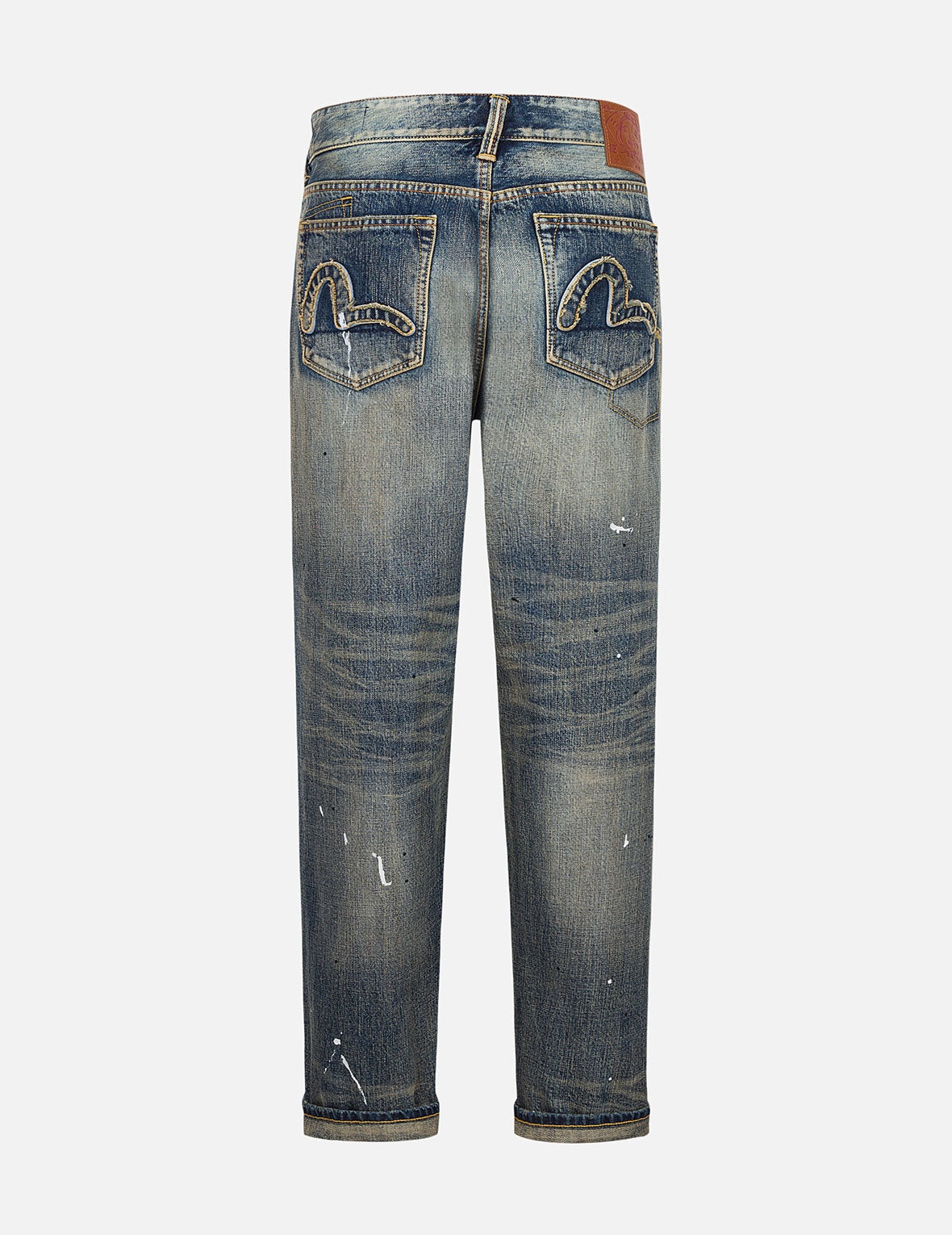 7-Pocket Design Vintage Washed Loose Fit Jeans #2038 - 2