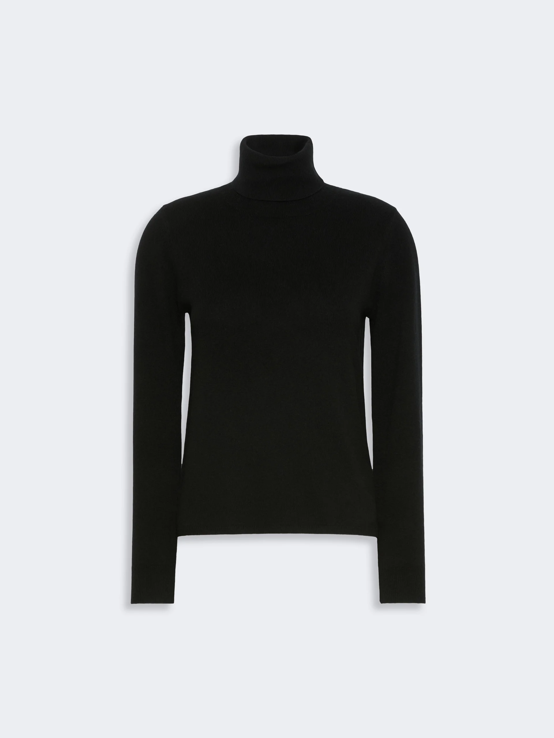 EDUCATA Wool and cashmere turtleneck sweater - BLACK - 1