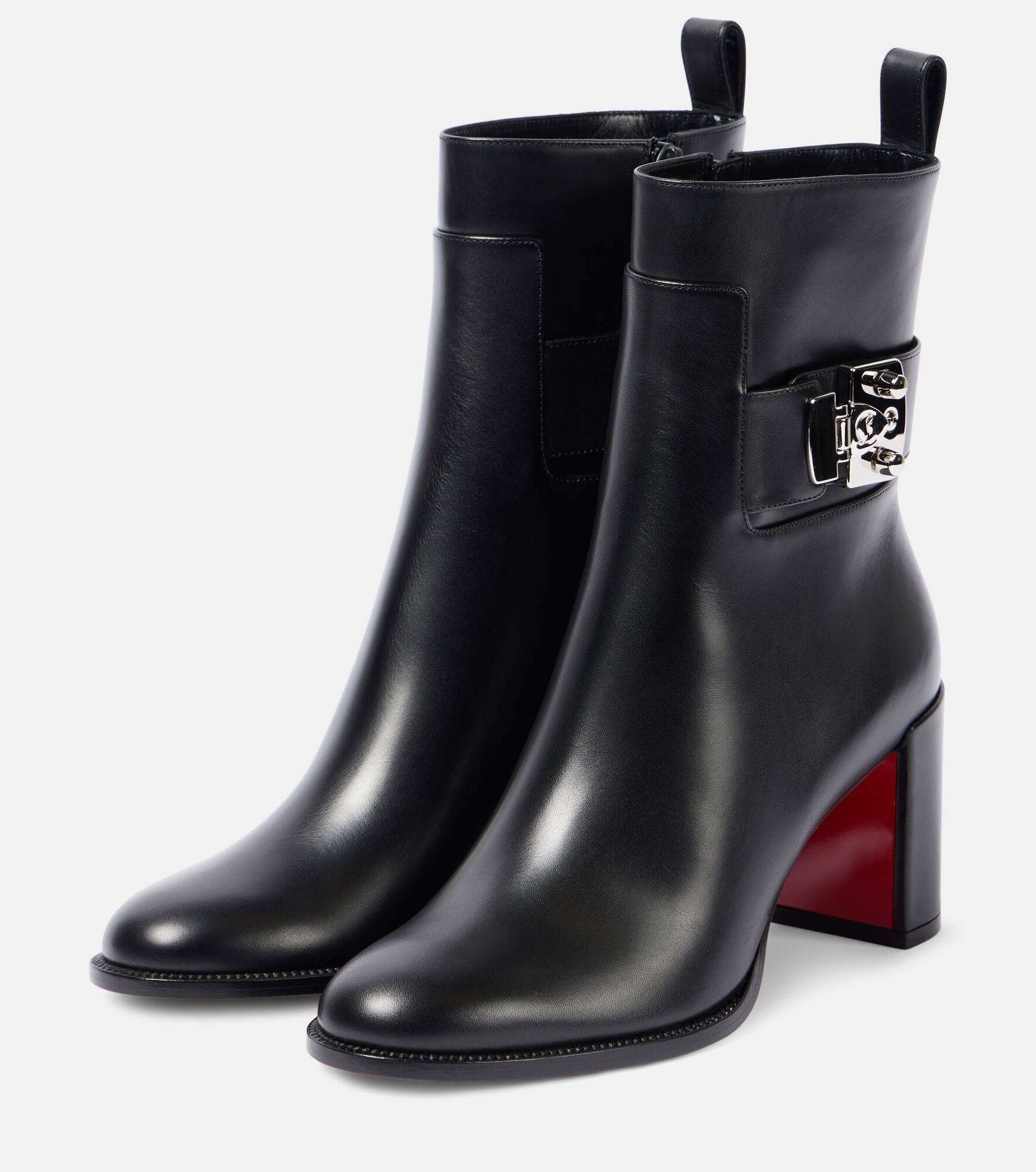 Booty Lock 70 leather ankle boots - 4