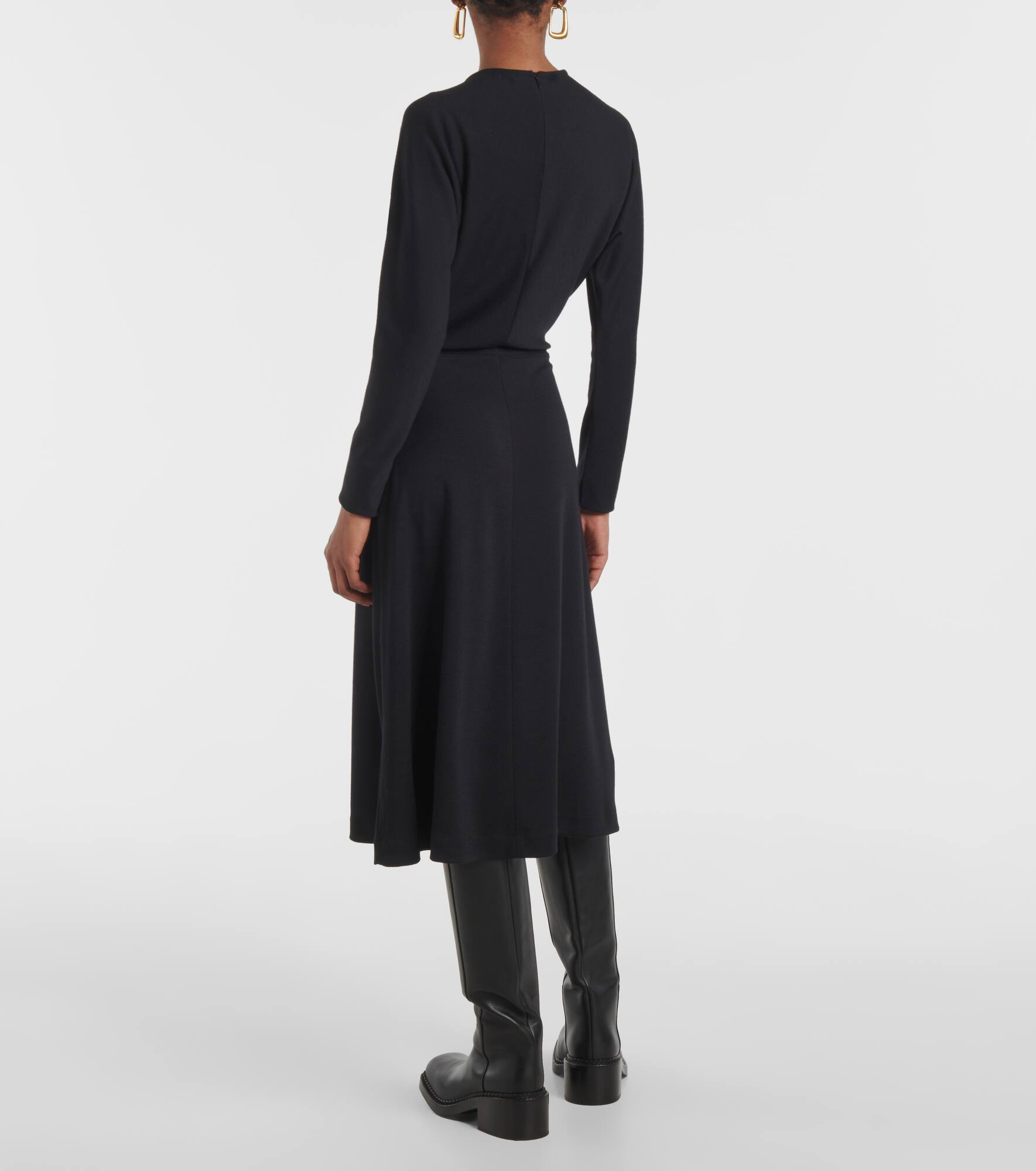 Wool midi dress - 3