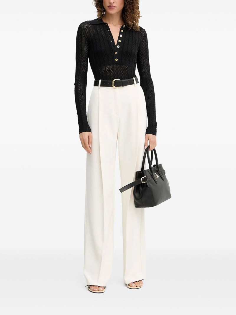 ELISABETTA FRANCHI patterned-knit polo top outlook