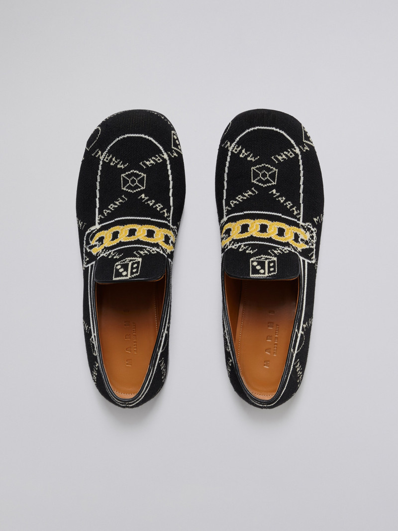 MARNIGRAM TROMPE L'ŒIL JACQUARD MOCCASIN 4