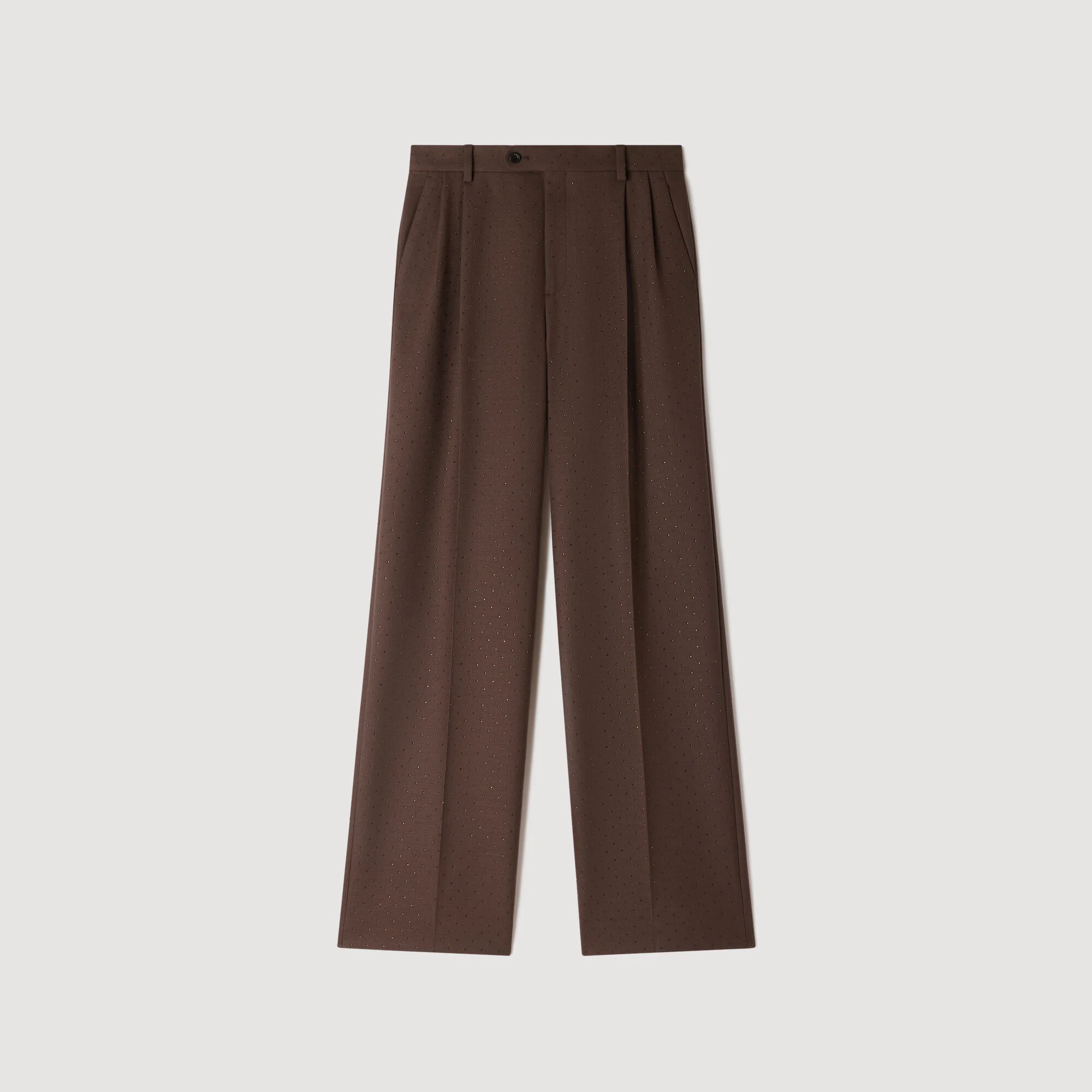 RHINESTONE SUIT TROUSERS - 1