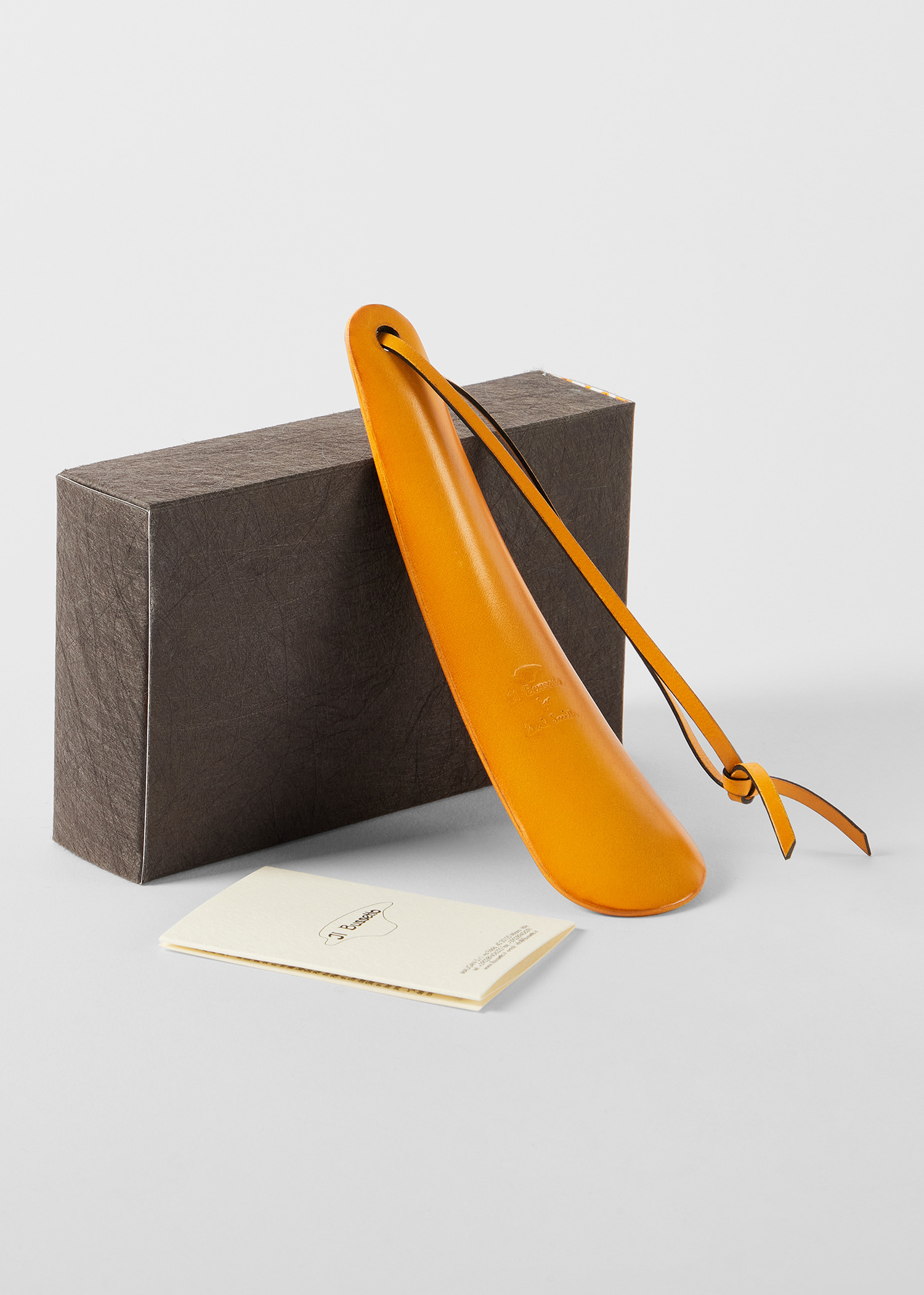 Il Bussetto for Paul Smith - Ochre Leather Small Shoehorn - 6