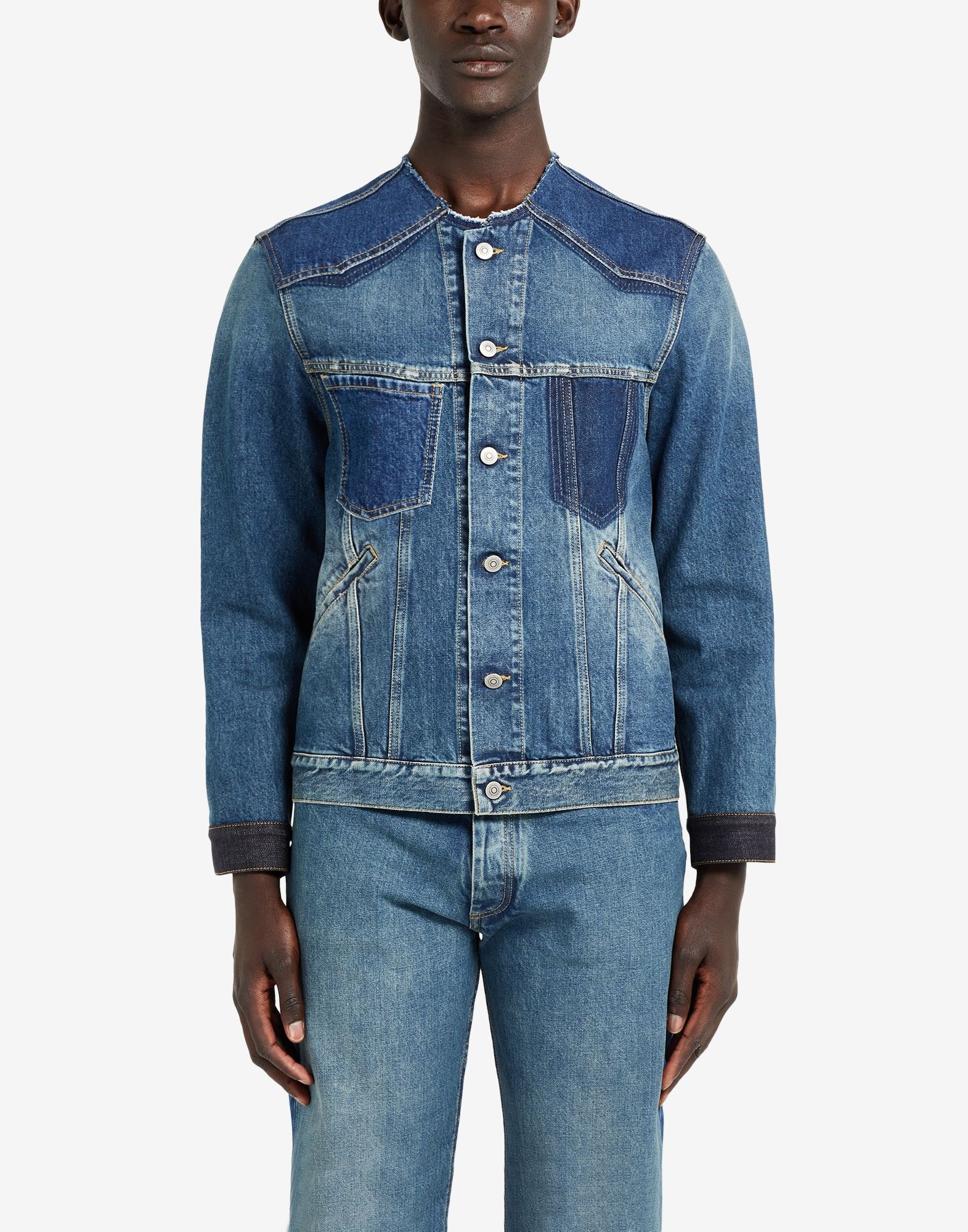 Slip technique' jeans jacket - 5