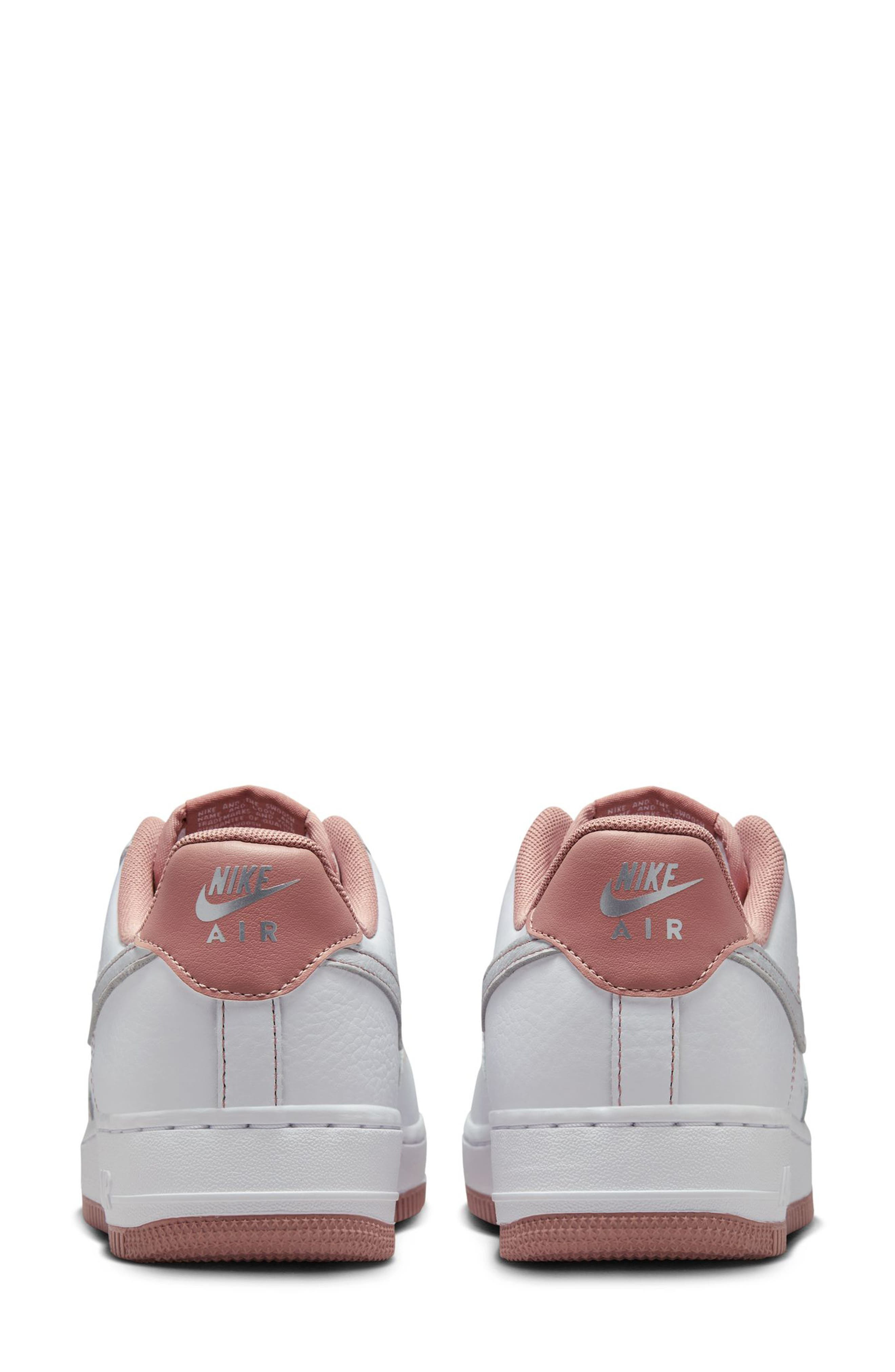 Nike Air Force 1 '07 Sneaker in White/Pink/Silver at Nordstrom - 5