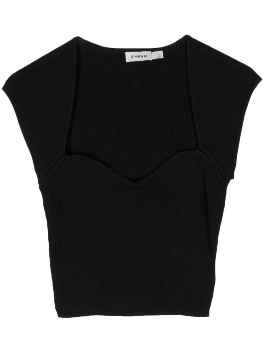 Abia ribbed crop top - 1