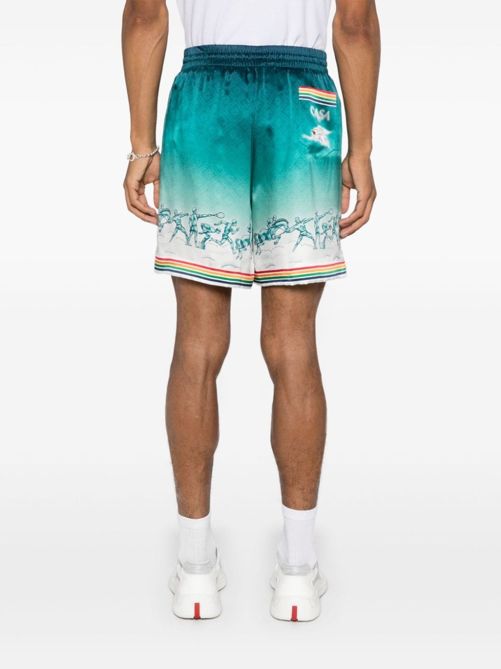 satin silk shorts - 4