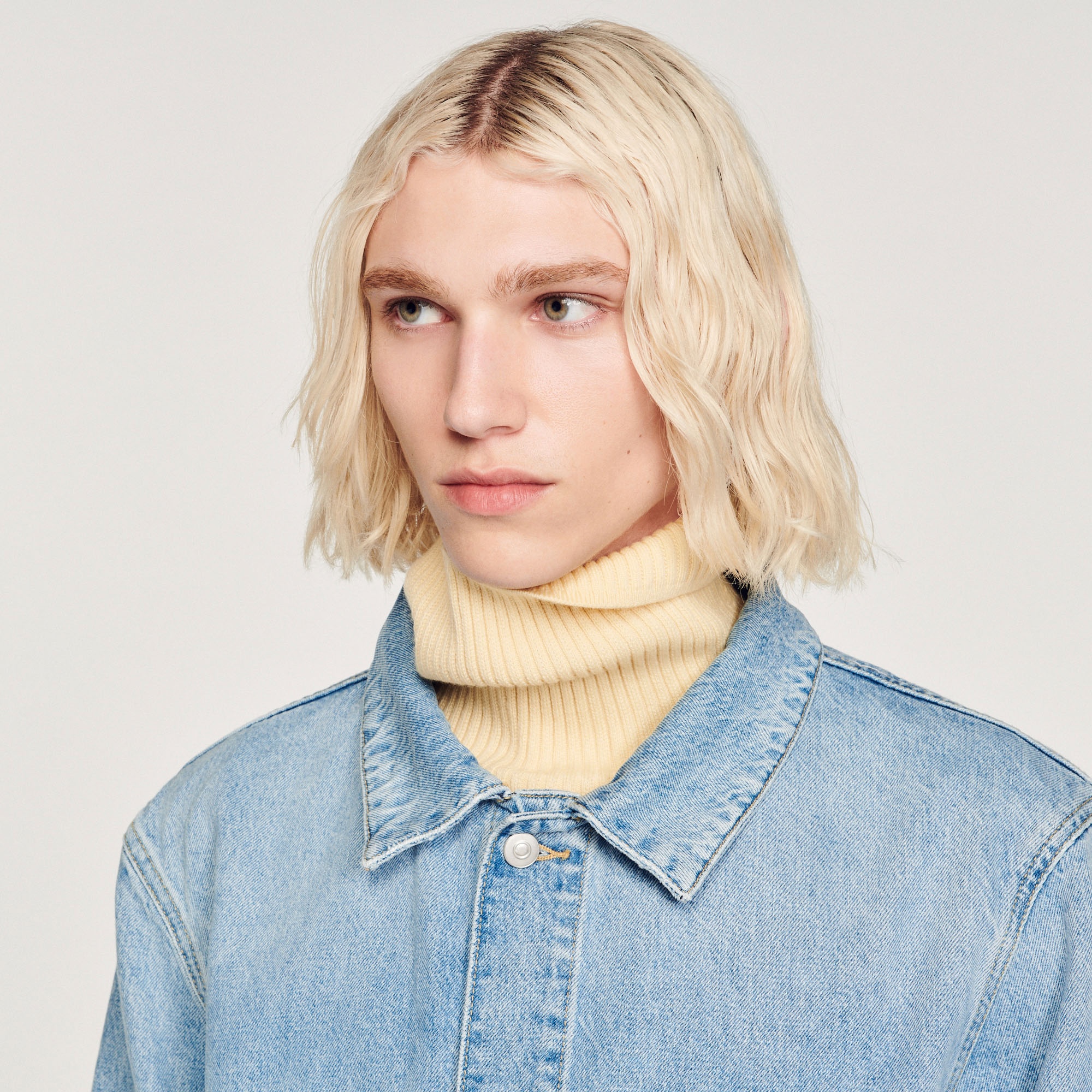 Denim worker jacket - 4