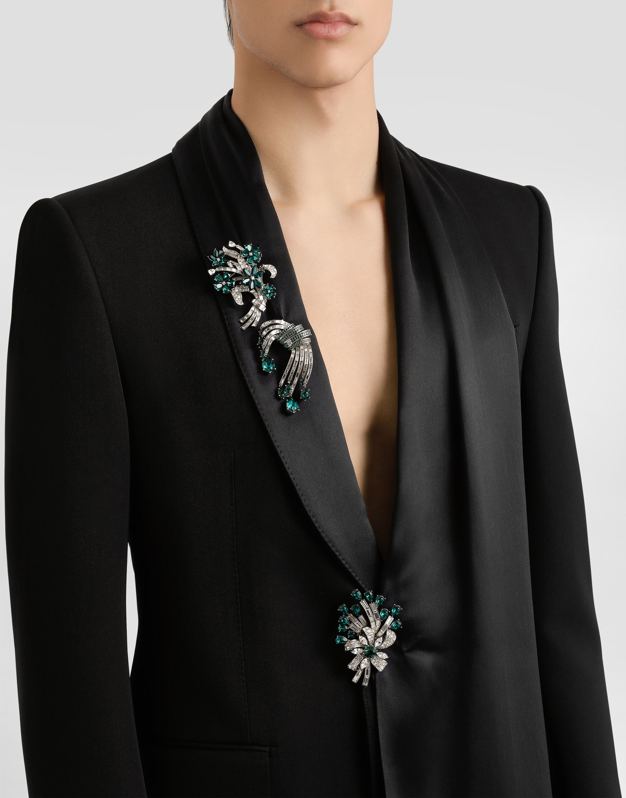 Single-breasted jacket inwool gabardine - 4