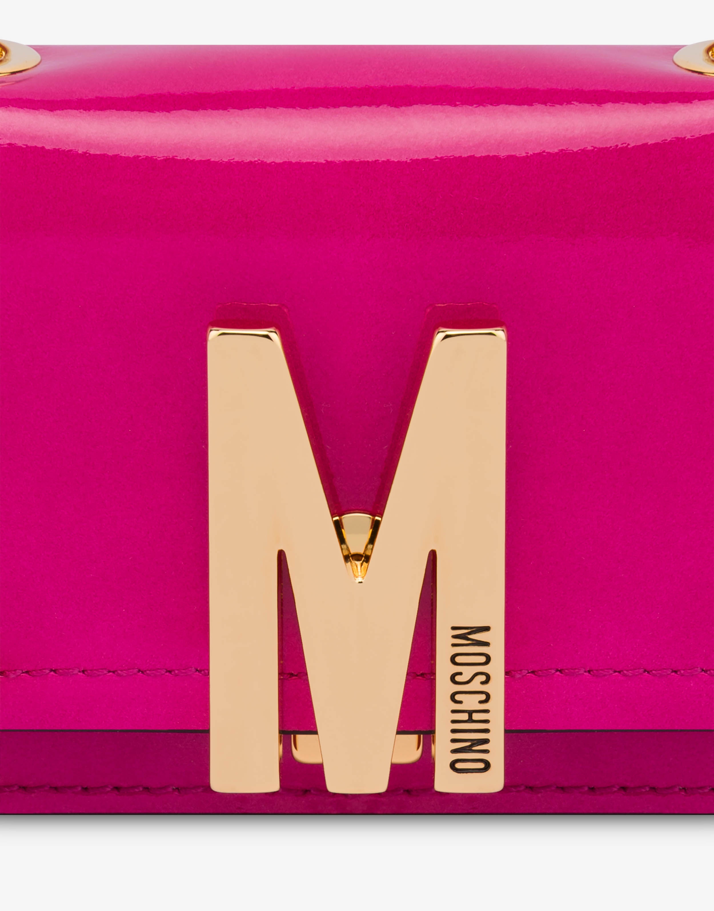 PATENT LEATHER MINI M SHOULDER BAG - 4