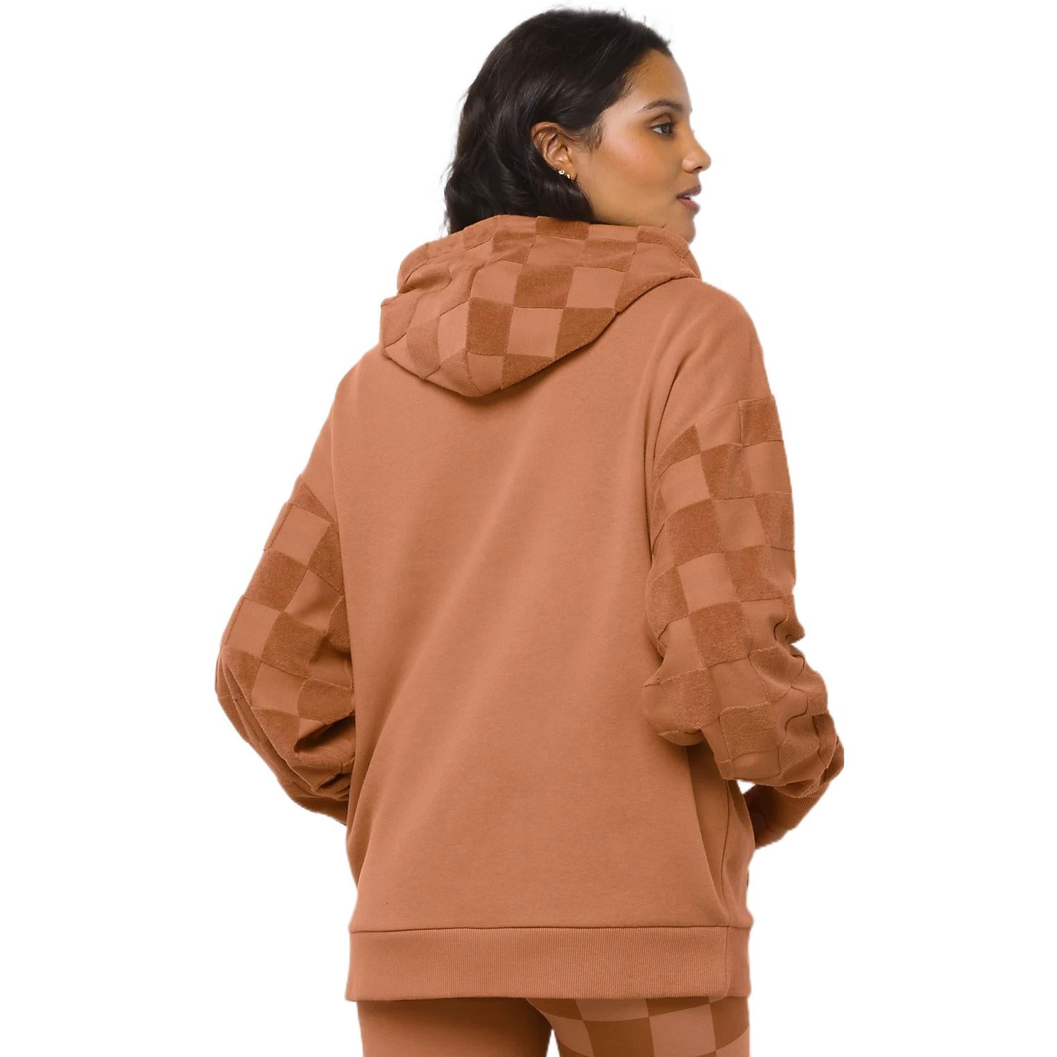 (WMNS) Vans X EM on Holiday Pullover Hoodie 'Brown' VN0A7YKNYLY - 4