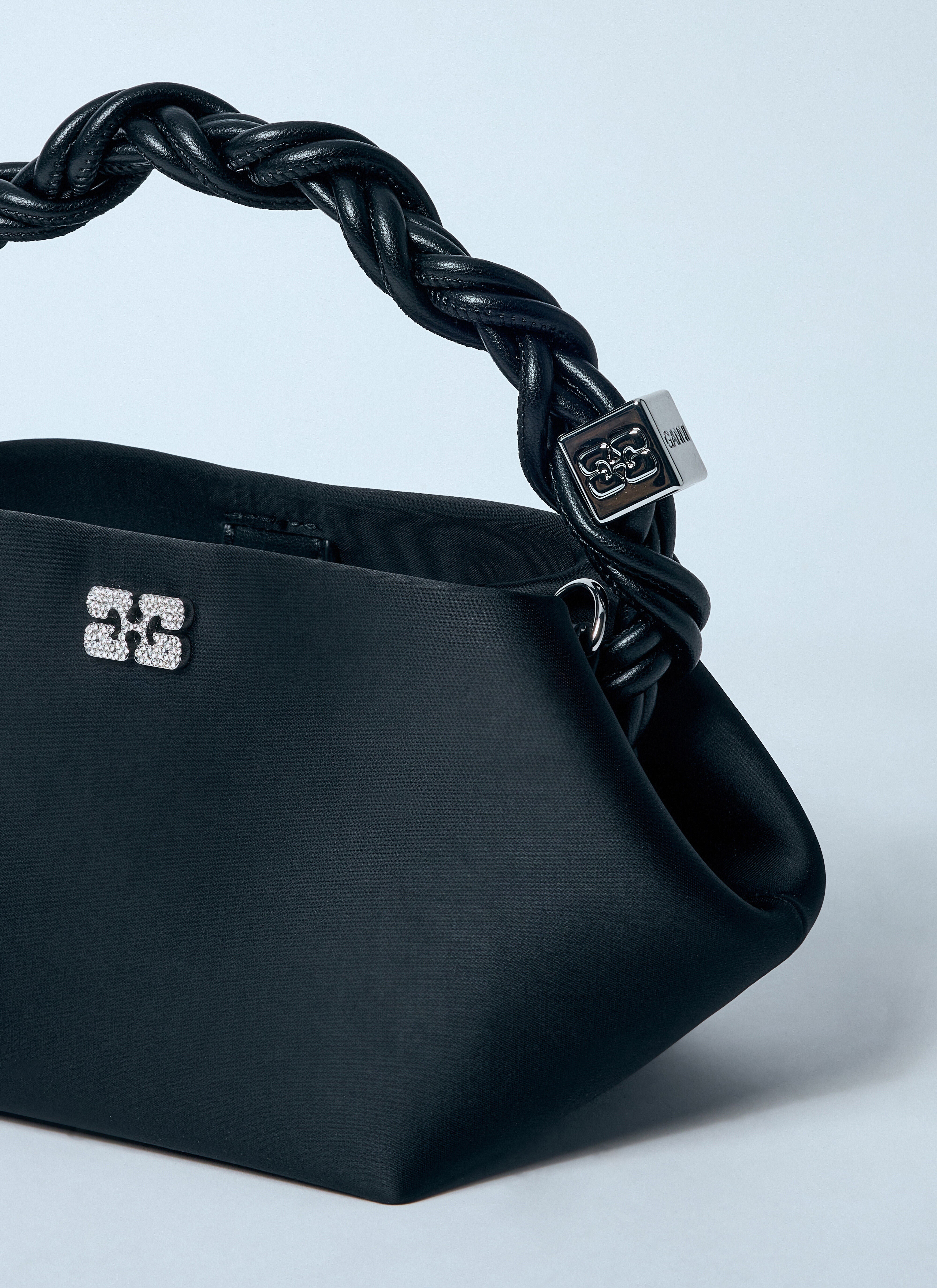 GANNI｜ (Black Satin Mini GANNI Bou Bag (A6340 099)) Black Black Satin Mini GANNI Bou Bag | GANNI US