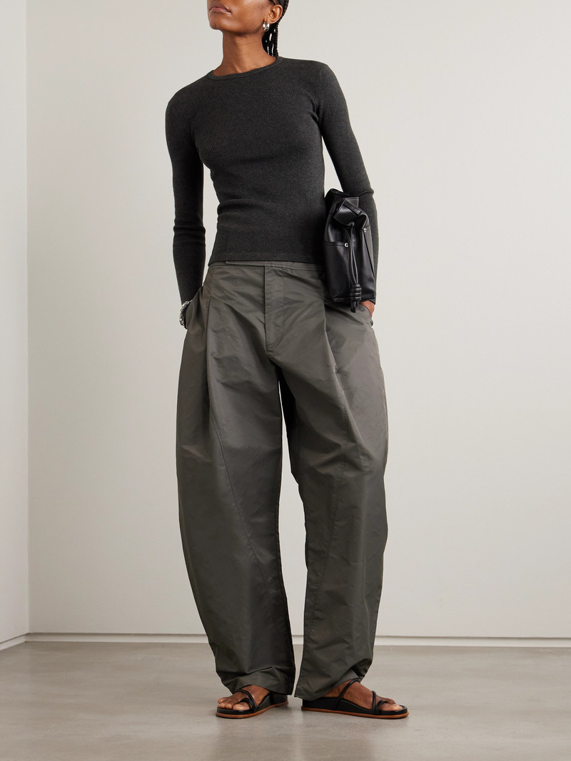 LISA YANG Vivian Ribbed Cotton And Cashmere-blend T-shirt outlook