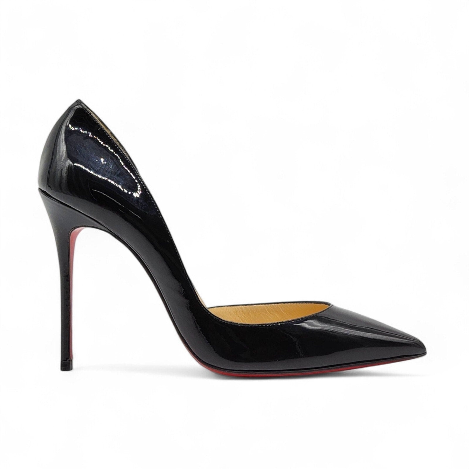 Christian Louboutin Iriza Patent Leather D’Orsay Pumps Black EU 40 US 9.5 - 3