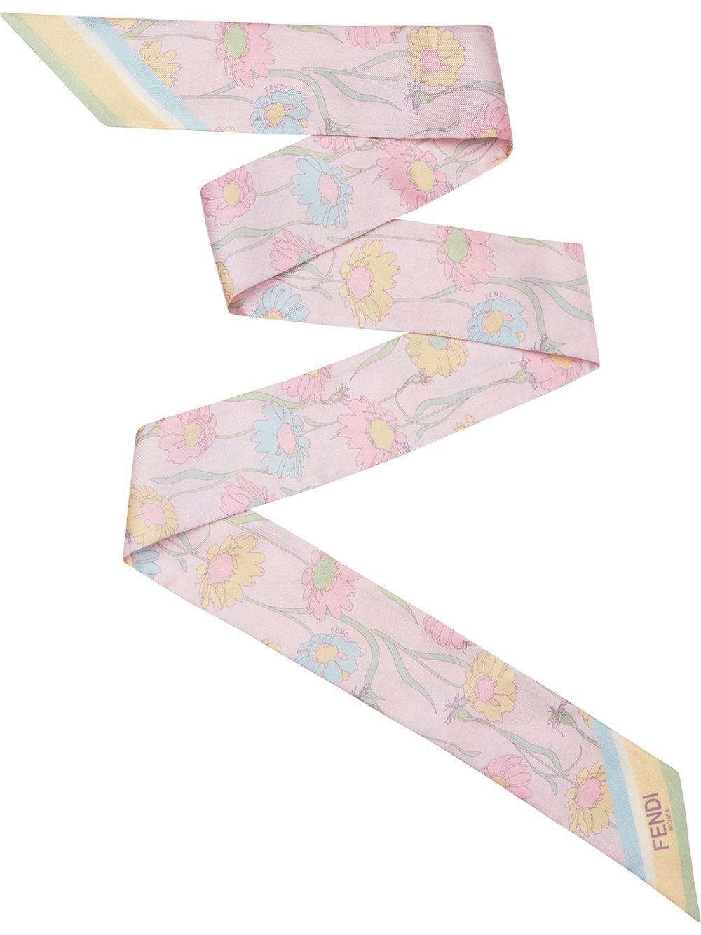 Wrappy floral print scarf - 1