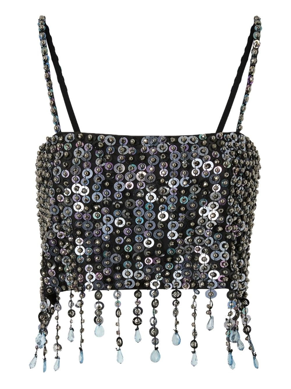 sequinned tank top - 4