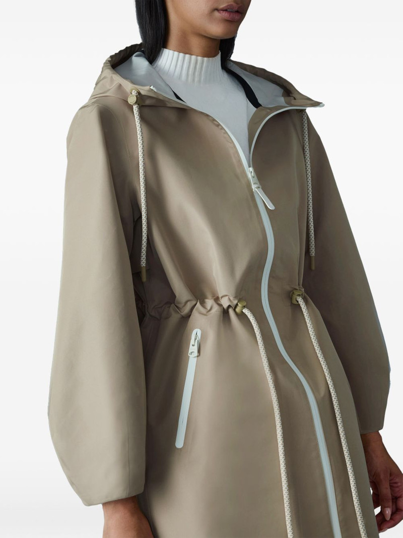 Mekelle-Z drawstring hooded raincoat 5