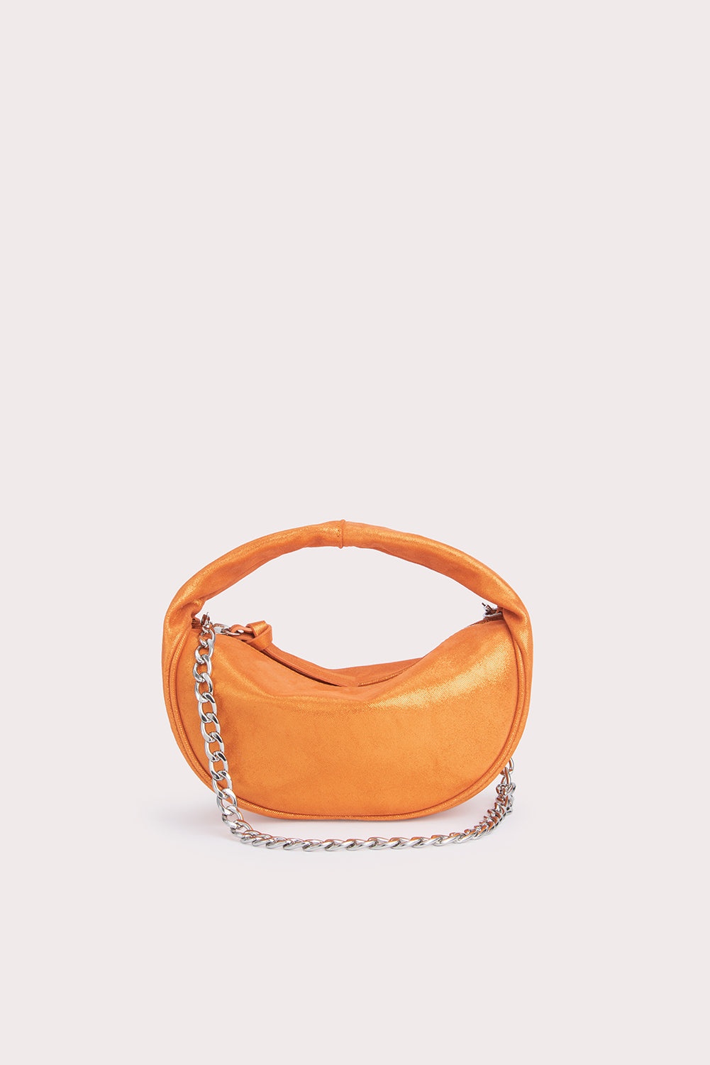 Baby Cush Burnt Orange Jeans Lame Leather - 1