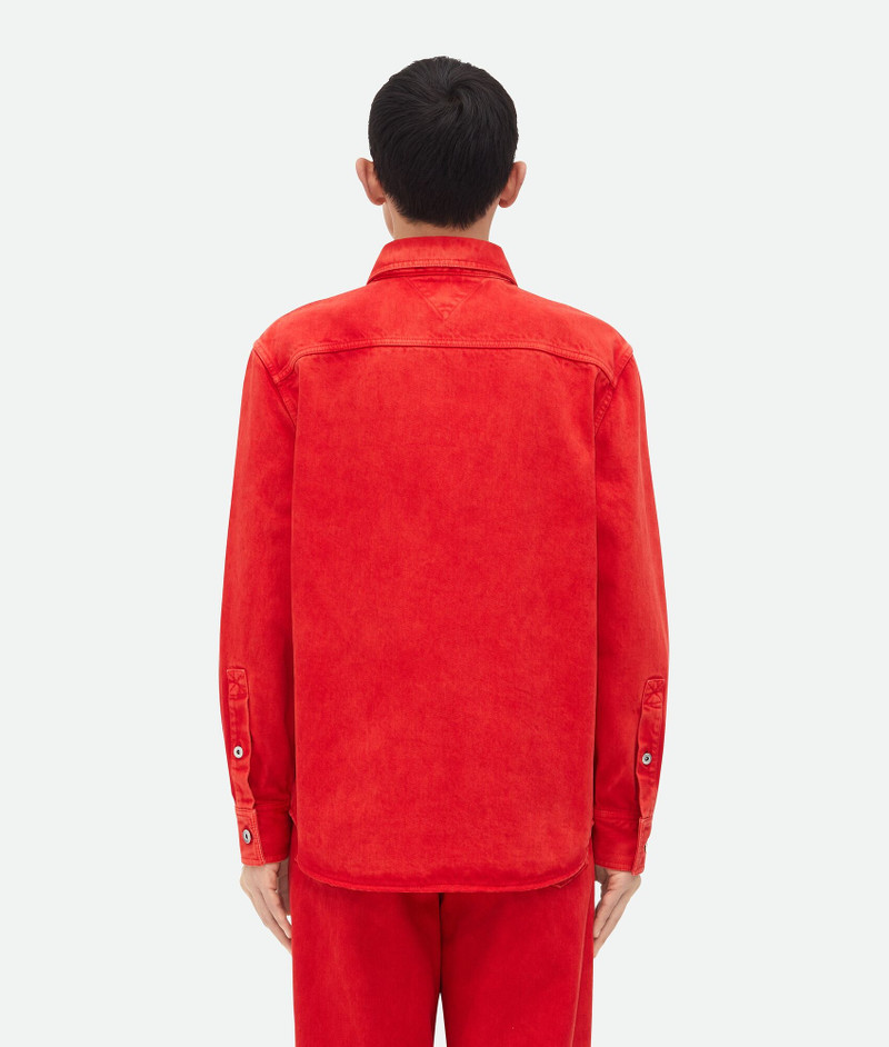 Faded Color Washed Denim Shirt 3