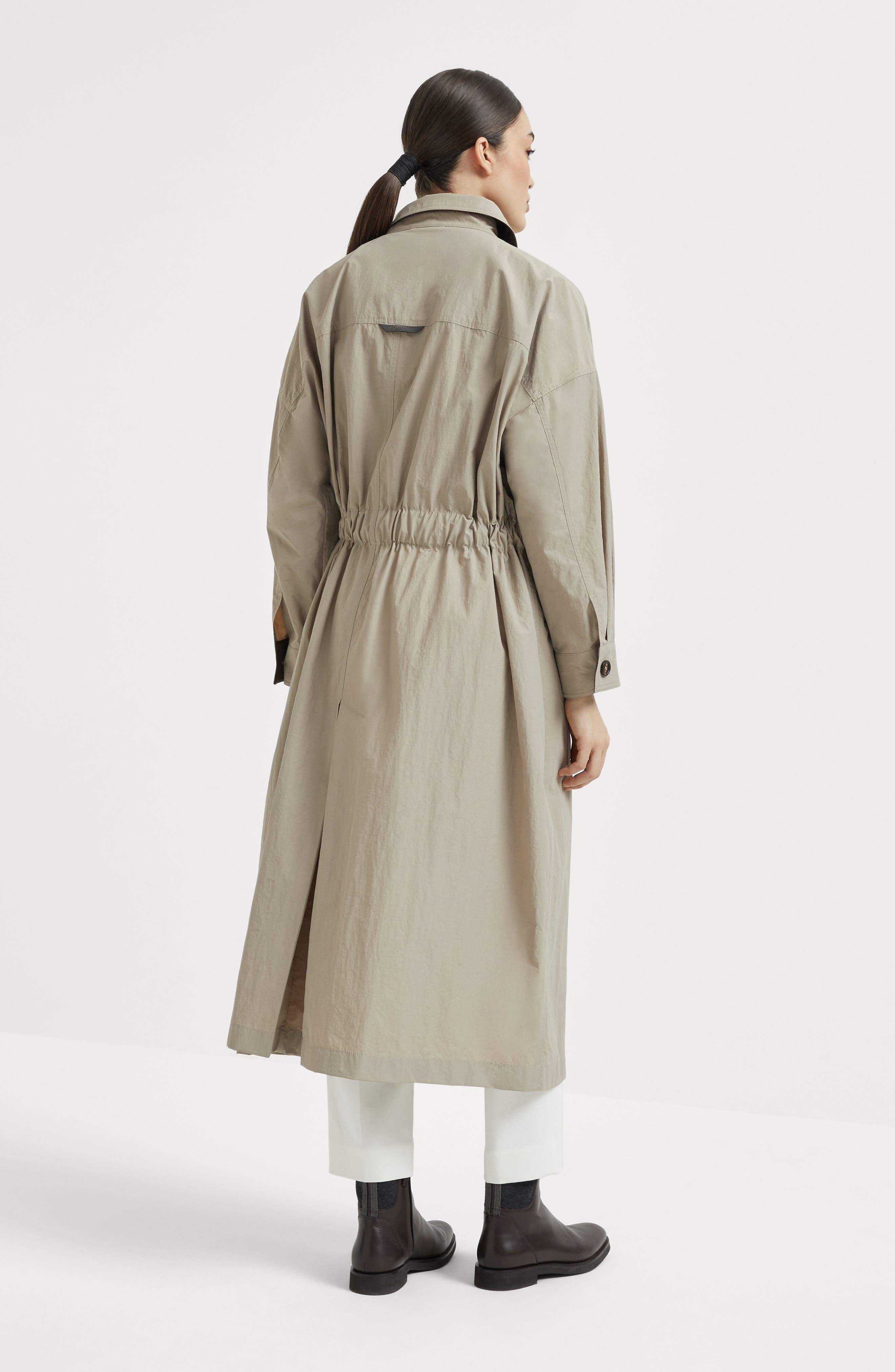 Brunello Cucinelli Trench coat with monili in Beige at Nordstrom - 3