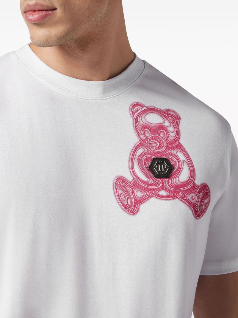 teddy bear-print cotton T-shirt 5