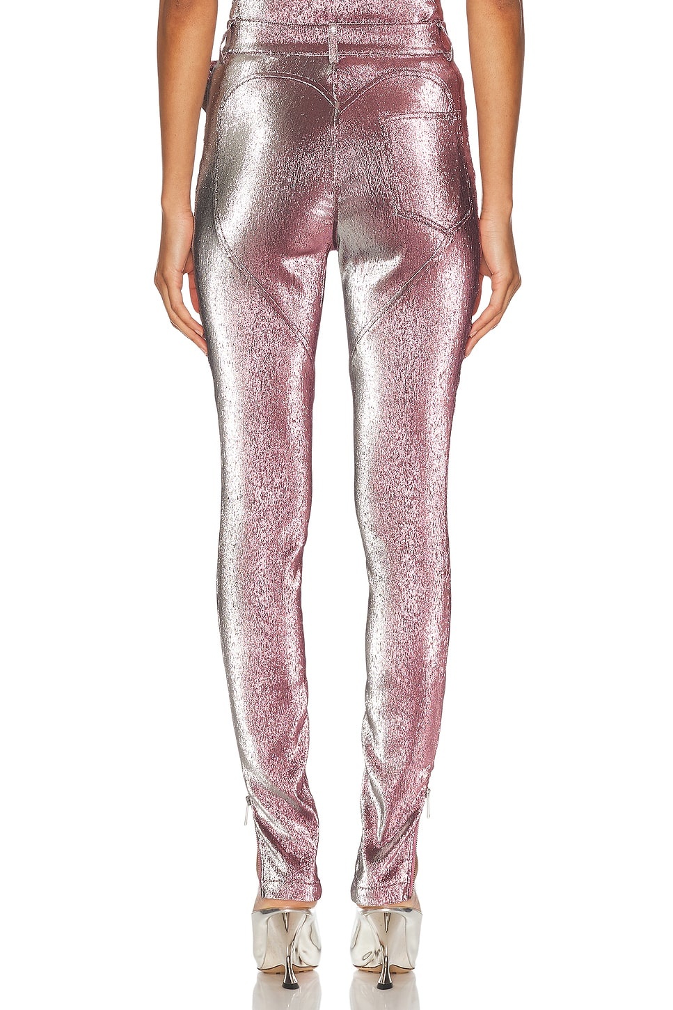 Stretch Lame Rosette Legging - 4