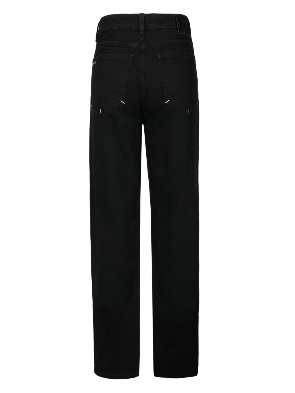 high-waisted straight-leg jeans - 4