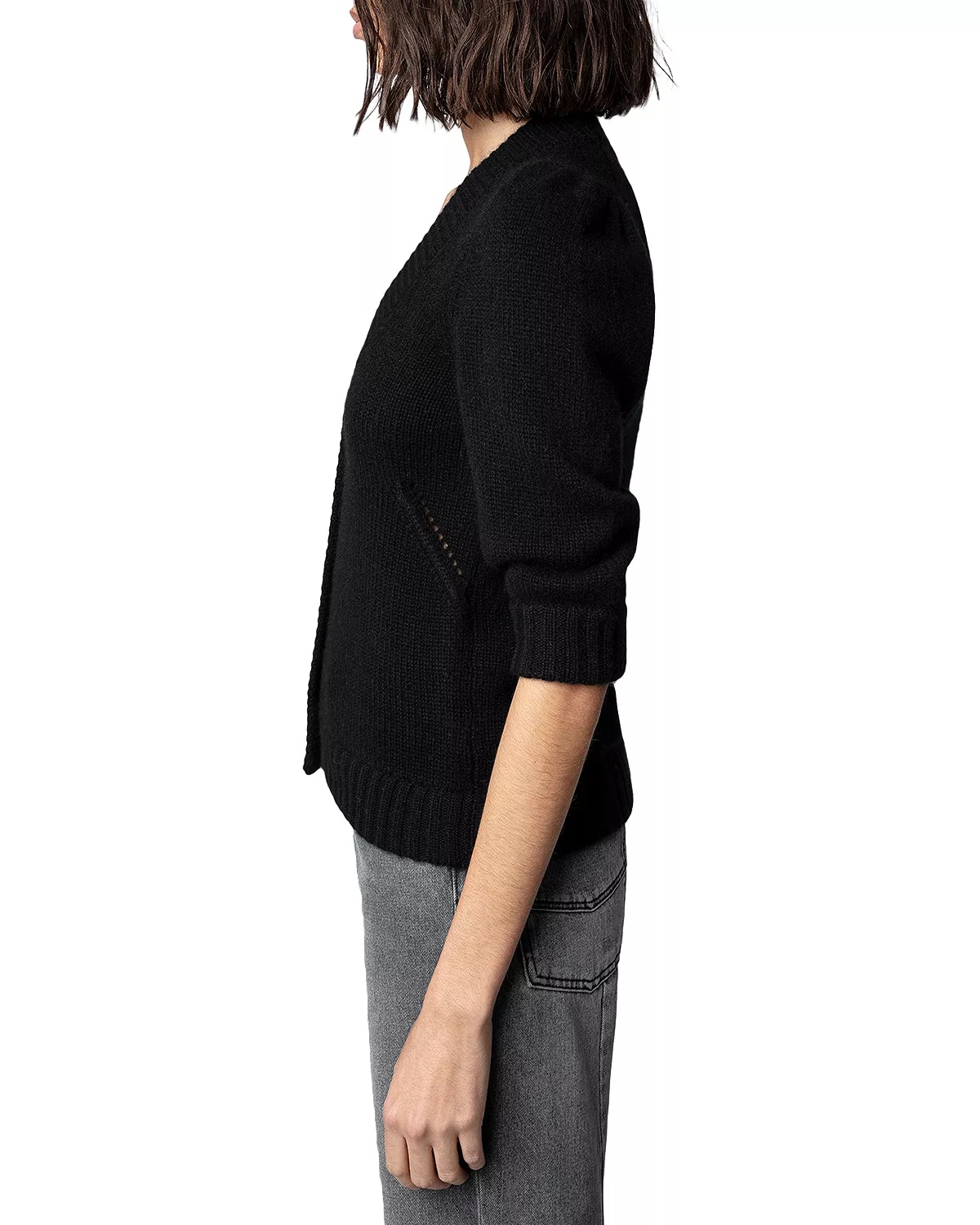 Betsy Cashmere Cardigan Sweater - 4