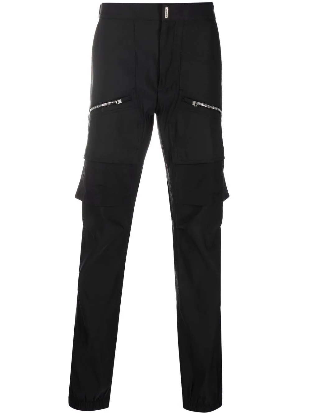 zip-pocket cargo trousers - 1