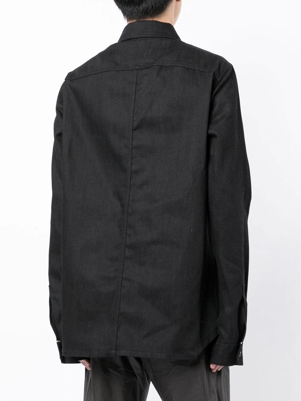 button-up denim shirt - 4