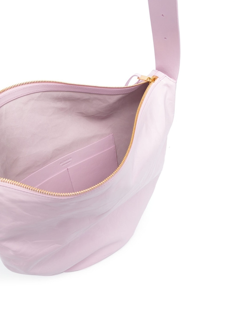 medium crinkled leather shoulder bag 5
