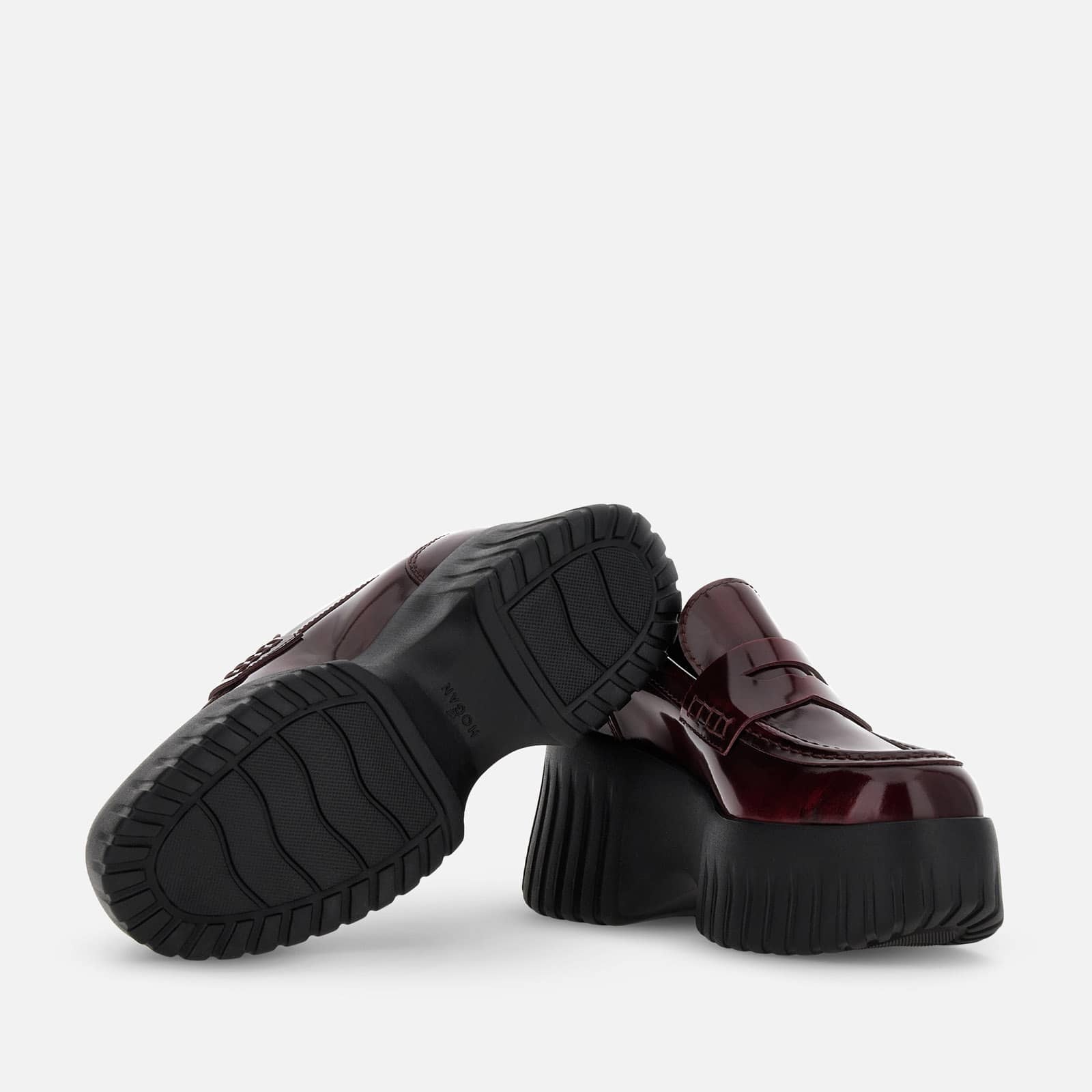 Loafers Hogan H-Stripes Burgundy - 5