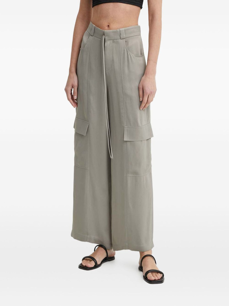 cargo pocket wide-leg trousers 1