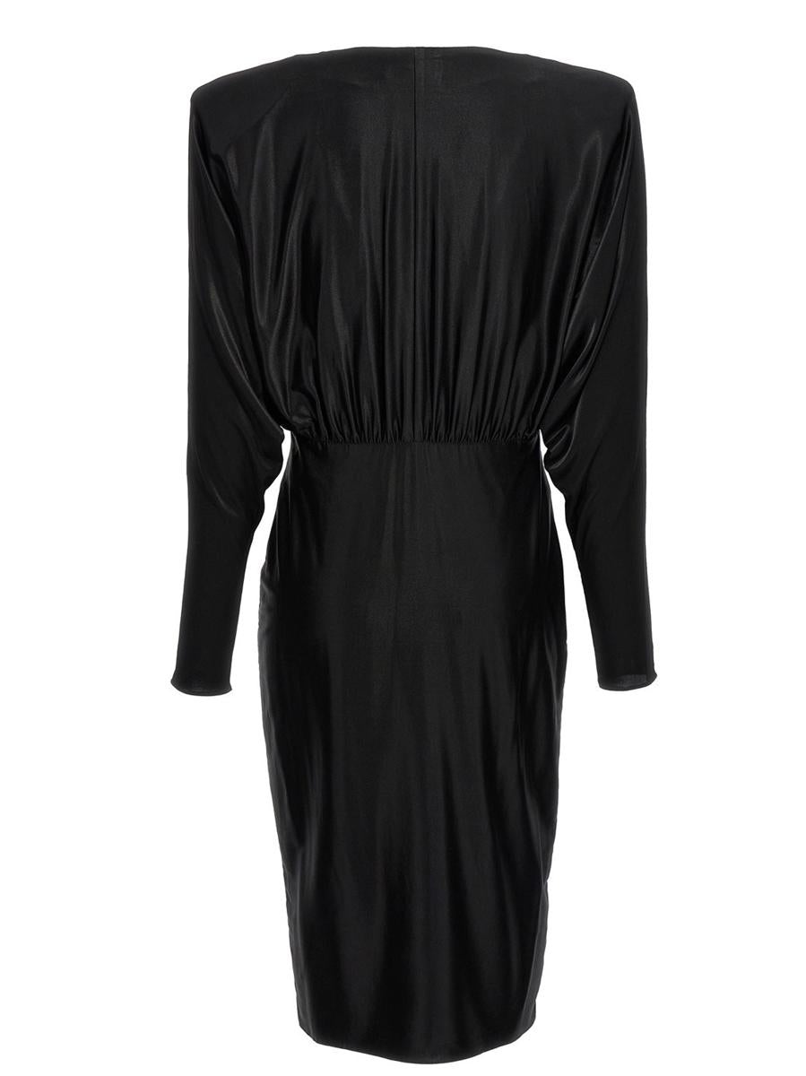 ALEXANDRE VAUTHIER V-NECK JERSEY DRESS - 2