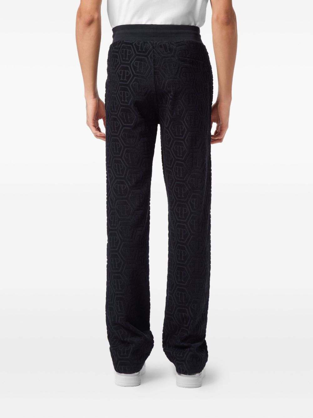 jacquard-monogram track pants - 3