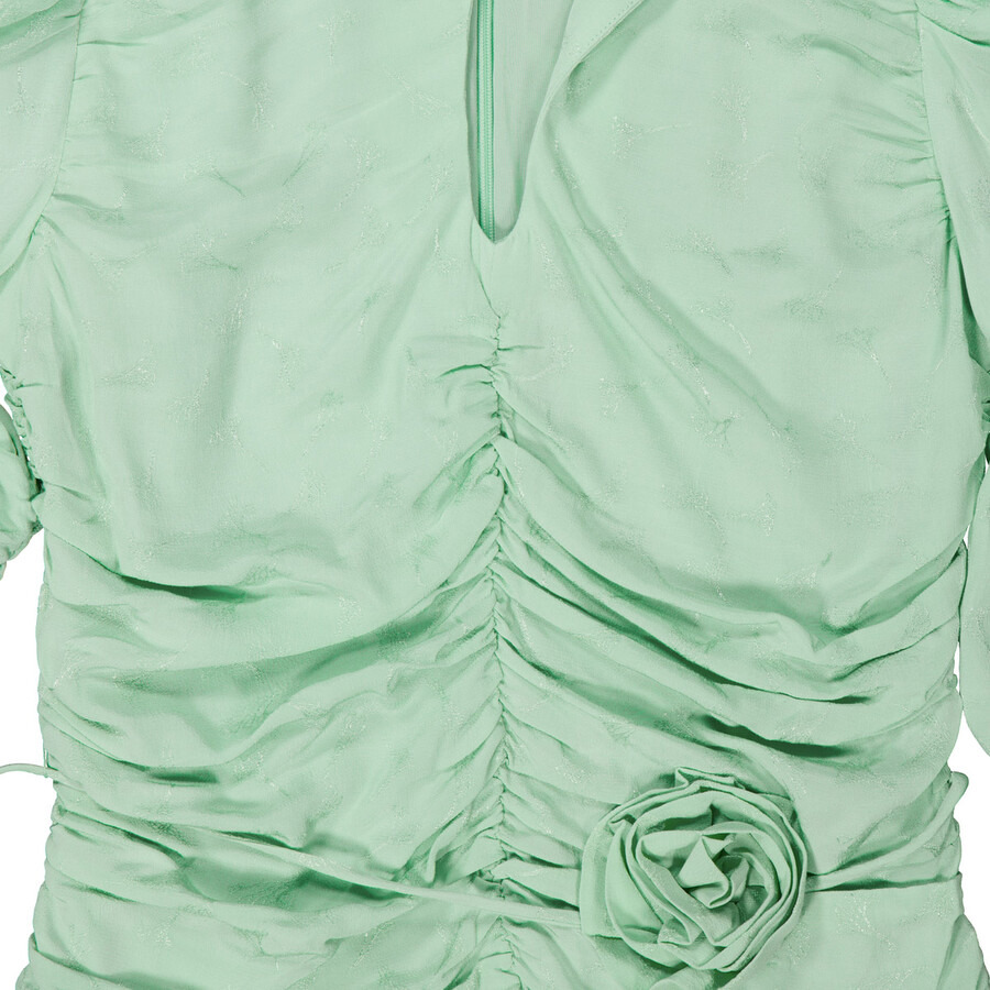 Rotate Ladies Fennel Flower/Gray Mini Rose Belt Dress - 7
