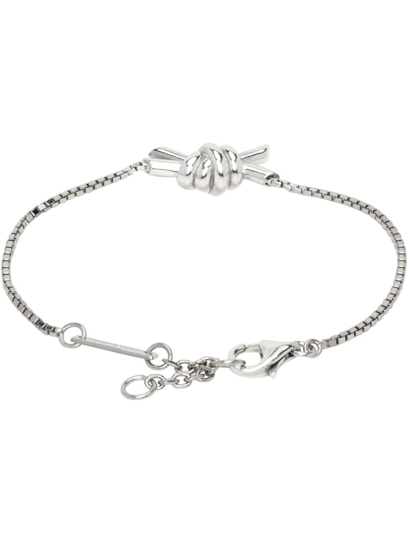 Bottega Veneta Silver Knot Bracelet outlook