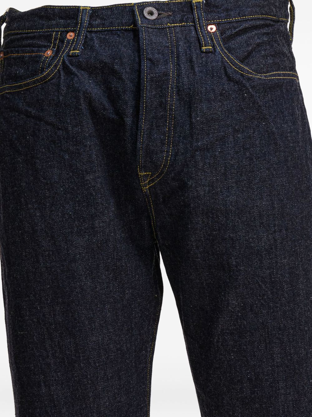 contrast-stitch cotton jeans - 3
