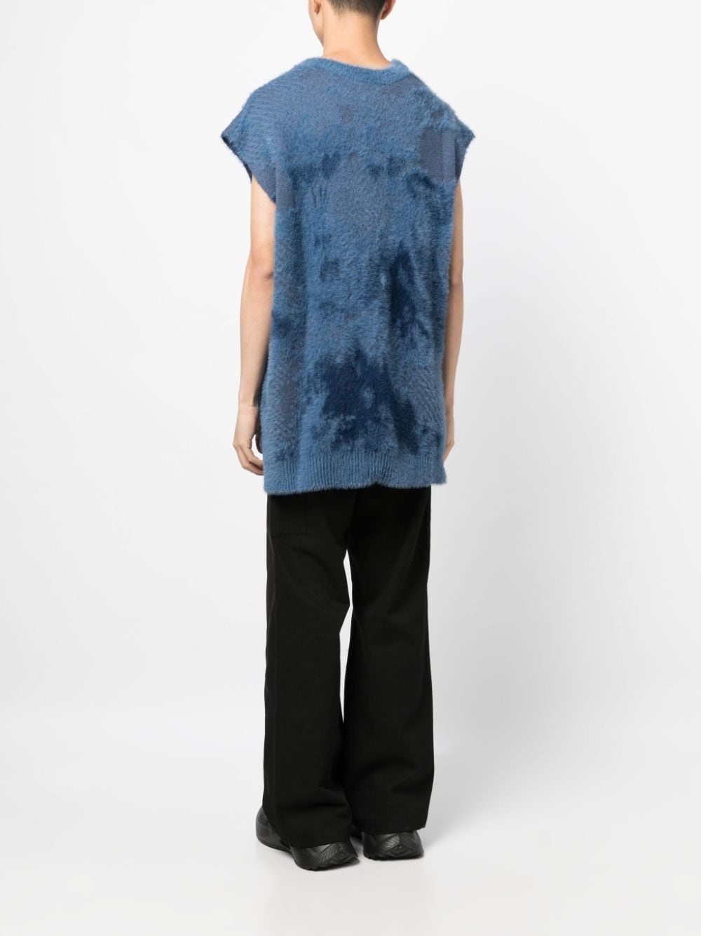 cut-out sleeveless jumper - 4