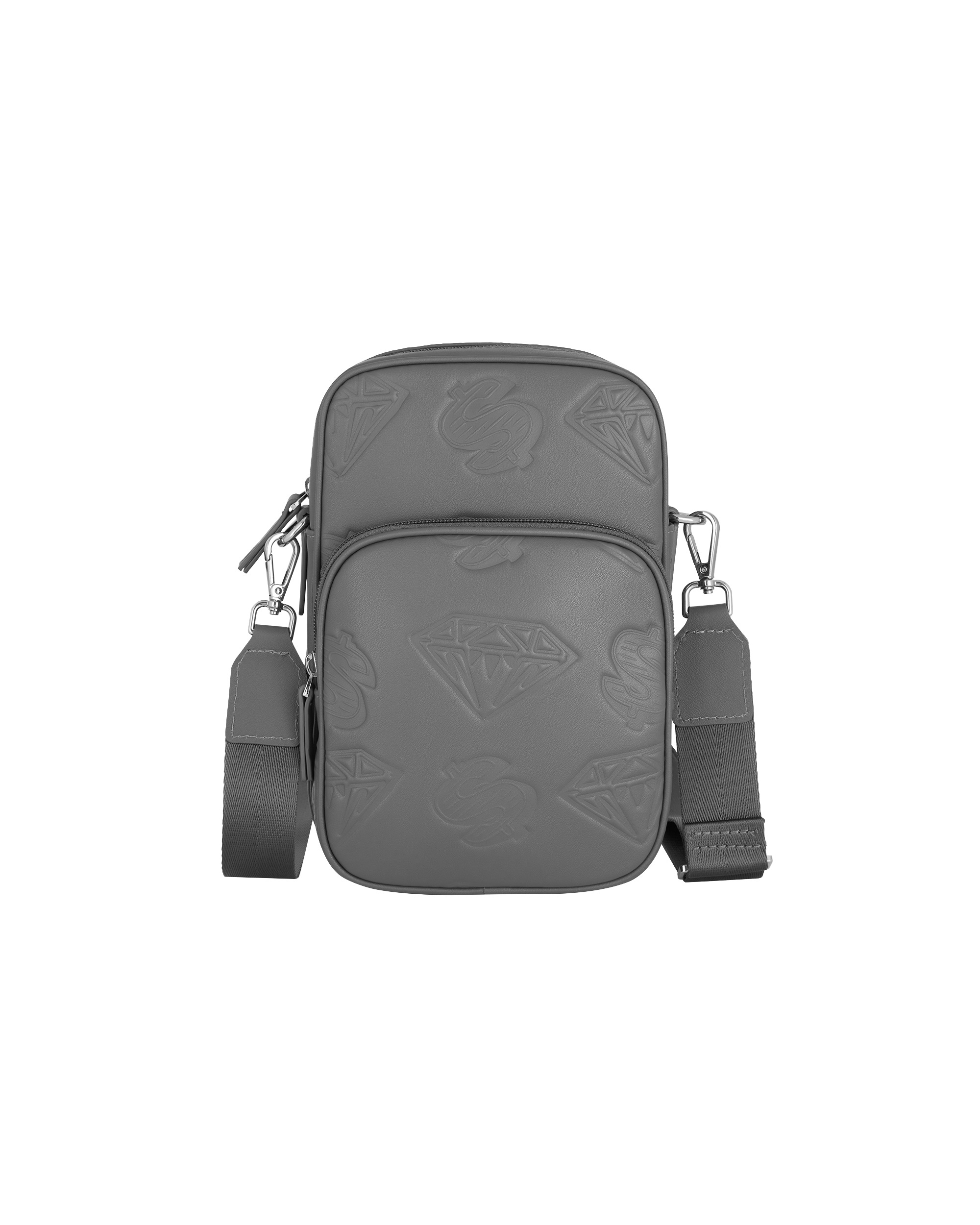 DIAMONDS & DOLLARS LEATHER SIDE BAG - 1